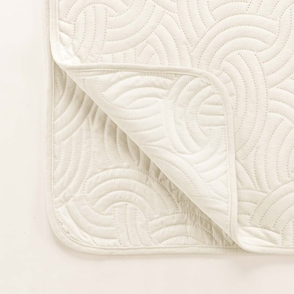 Beżowa narzuta z aksamitu 220x240 cm Solange – douceur d'intérieur-image-3