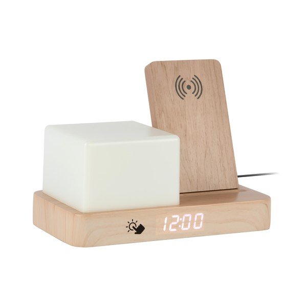 Budzik cyfrowy/stołowy  z ładowarką bezprzewodową Retro LED Night Light – Karlsson-image-2