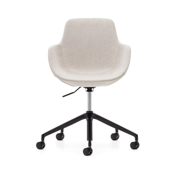 Beżowe krzesło biurowe Tissiana – Kave Home-image-4