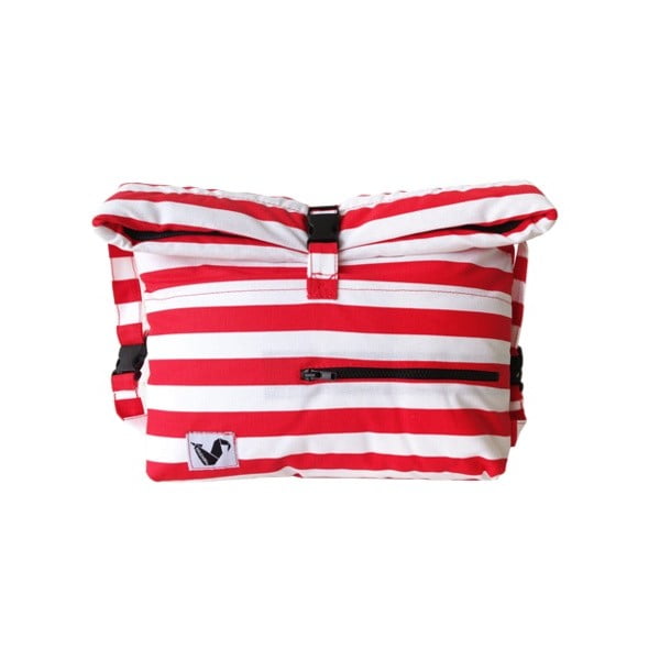 Wodoodporna torba Pocket Red Stripes