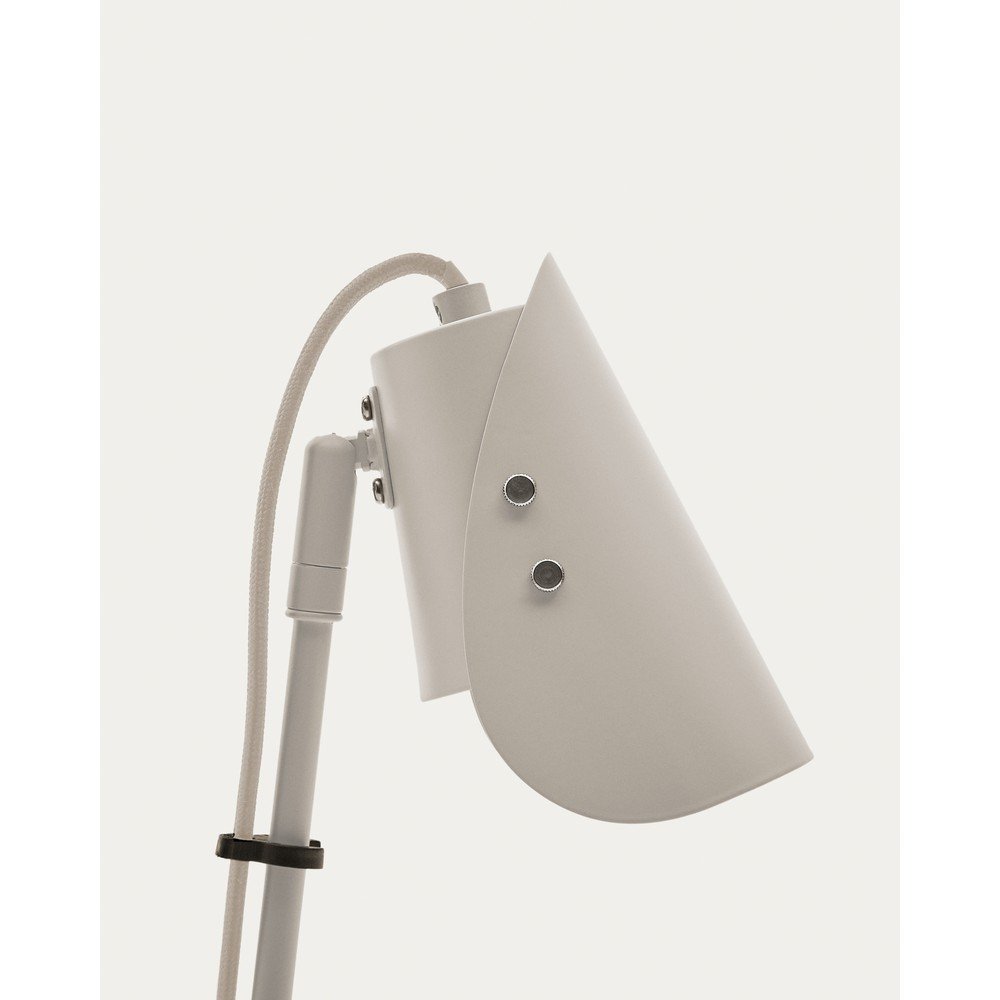 Jasnoszara metalowa lampa stołowa z klipsem (wysokość 51 cm) Jula – Kave Home (zdjęcie 5)