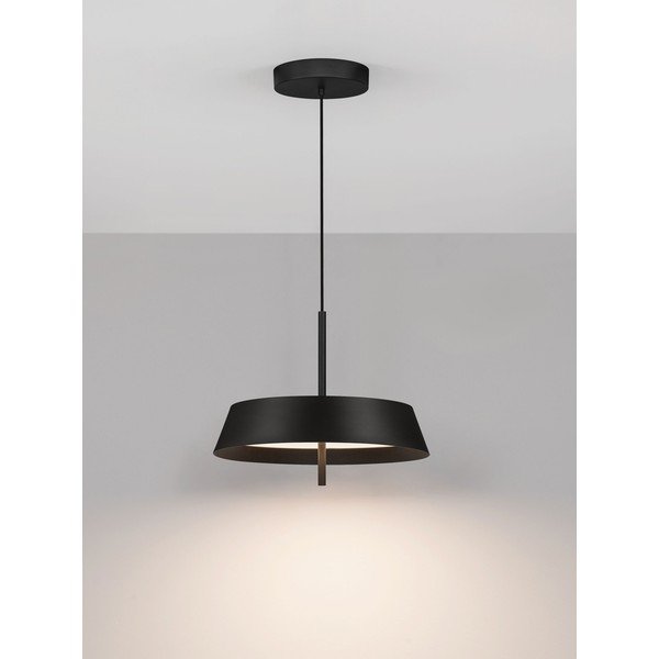 Aluminiowa lampa wisząca LED ze ściemniaczem w kolorze matowej czerni ø 45 cm Velio – Nova Luce-image-2