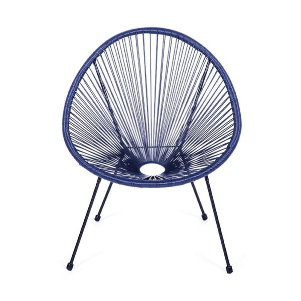 Niebieski metalowy/plastikowy fotel ogrodowy Avocado Comfort – Bonami Selection