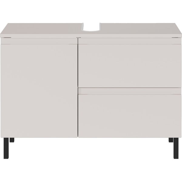 Kremowa niska szafka pod umywalkę 80x56 cm Salinas – Germania-image-2