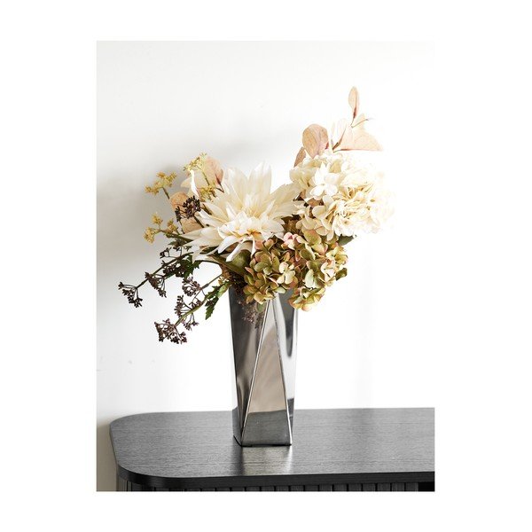 Stalowy wazon w kolorze srebra (wysokość 23 cm) – House Nordic-image-1