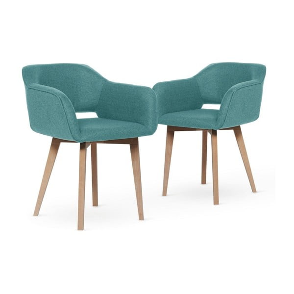 Zestaw 2 turkusowych krzeseł w My Pop Design Oldenburg