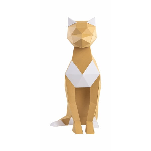 Kreatywny zestaw do złożenia figurki z papieru Papertime Brązowy Kot