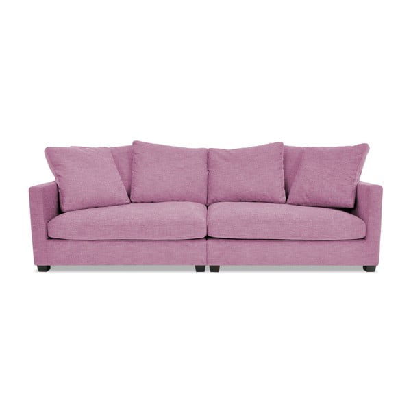Różowa sofa trzyosobowa VIVONITA Hugo