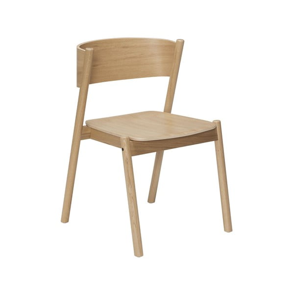 Dębowe krzesła do jadalni Oblique - Hübsch