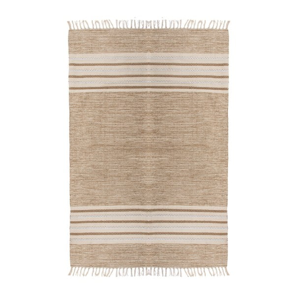 Bawełniany dywan dwustronny ZFK I Like Sand, 90x60 cm