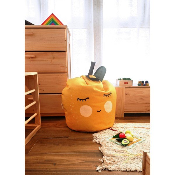 Żółty worek do siedzenia dla dzieci Lemon – Little Nice Things-image-2