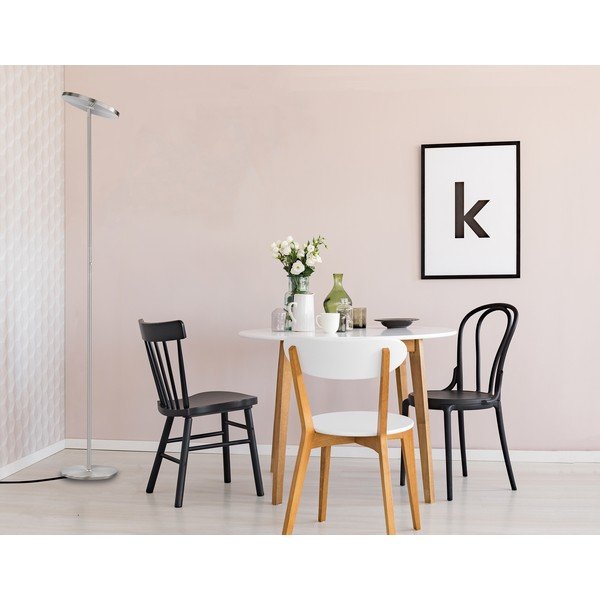 Lampa stojąca LED w kolorze srebra (wysokość 180 cm) Fabi – Fischer & Honsel