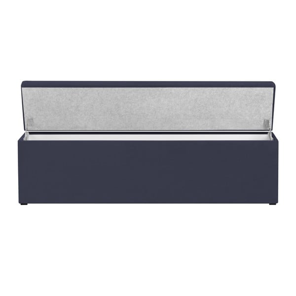 Granatowa ławka Mazzini Sofas Ancona, 140x47 cm-image-2