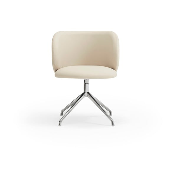 Beżowy tapicerowany fotel jadalniany Mogi – Teulat-image-1