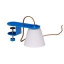 Niebieska lampa stołowa ze szklanym kloszem (wysokość 23 cm) Lure – Hübsch