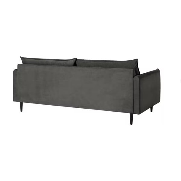 Ciemnoszara aksamitna sofa 203 cm Juli – Ropez-image-3