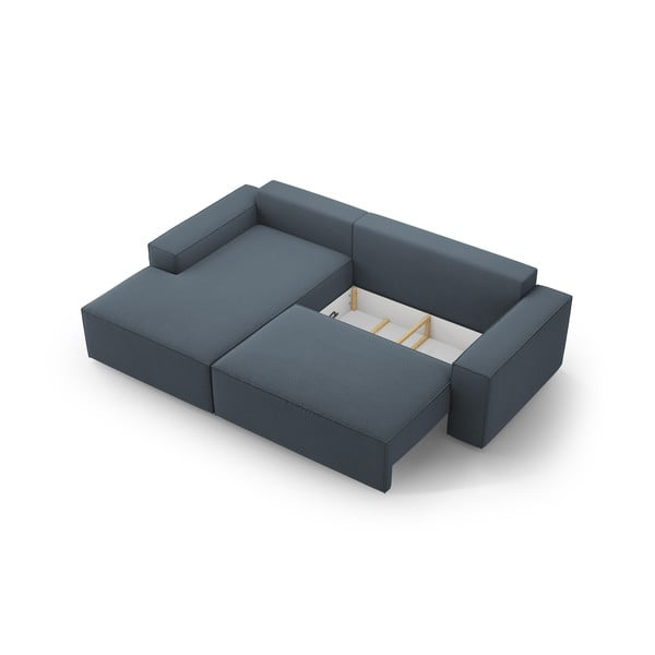 Niebieski rozkładany narożnik (lewostronny) Jodie – Micadoni Home-image-4