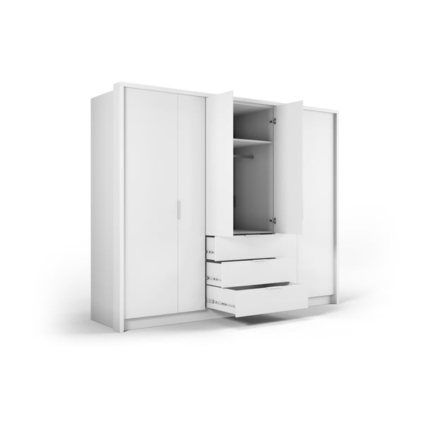 Biała szafa 255x217 cm Wells – Cosmopolitan Design-image-4