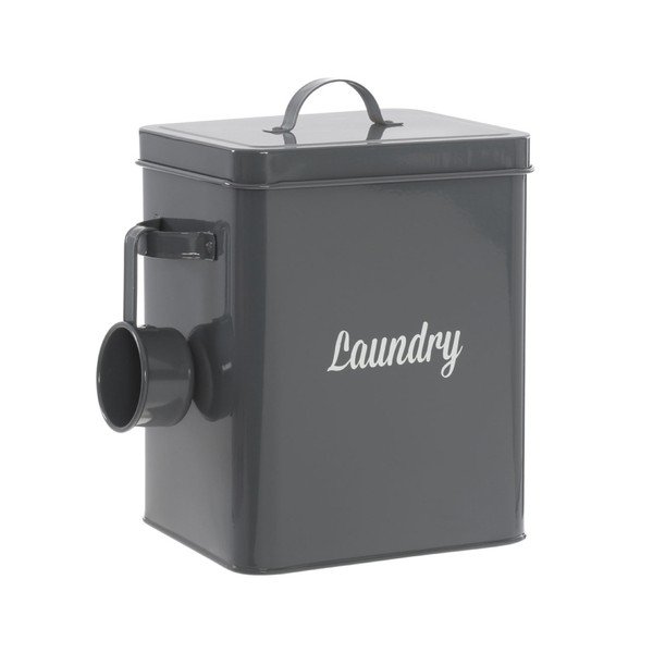Szary pojemnik z miarką Premier Housewares Laundry-image-1