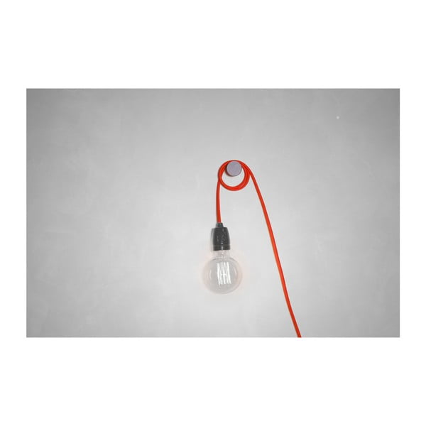 Czerwony kabel do lampy wiszącej z oprawką Filament Style G Rose