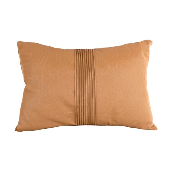 Karmelowobrązowa poduszka PT Living Leather Look, 50x30 cm-image-4
