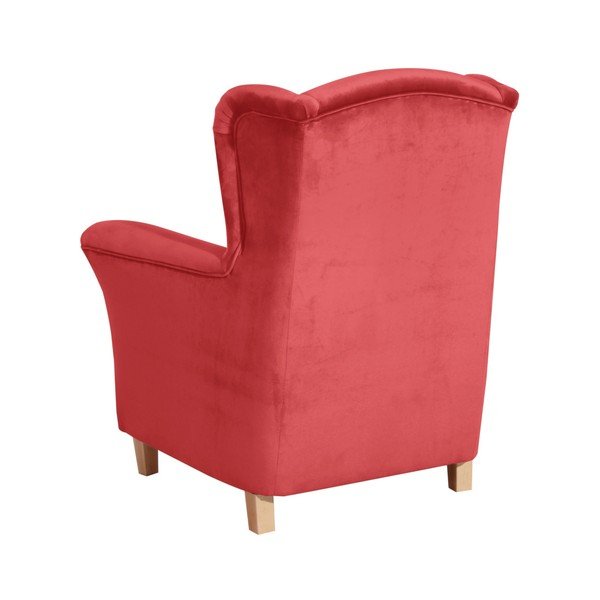 Czerwony fotel Max Winzer Agnetha Suede-image-2