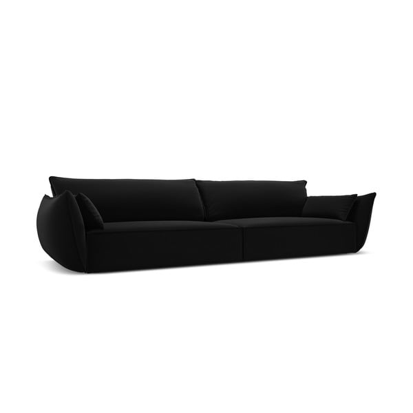 Czarna aksamitna sofa 248 cm Vanda – Mazzini Sofas-image-2