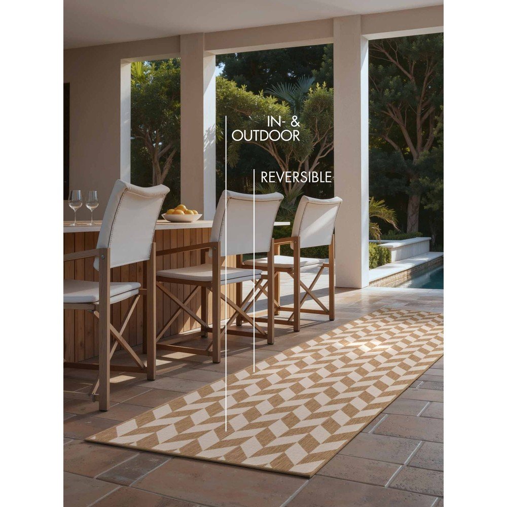 Kremowo-naturalny chodnik odpowiedni na zewnątrz 80x200 cm Haringey Terrick – Ted Baker (zdjęcie 9)
