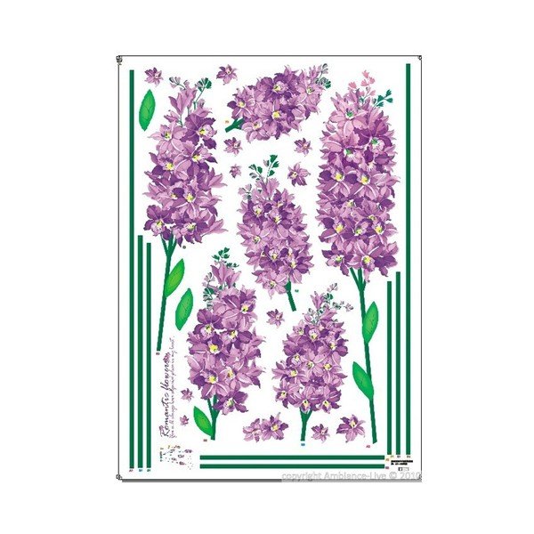 Zestaw naklejek Ambiance Romantic Iris Flowers-image-1