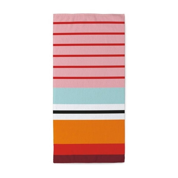 Ręcznik Stripes Red, 50 x 100 cm