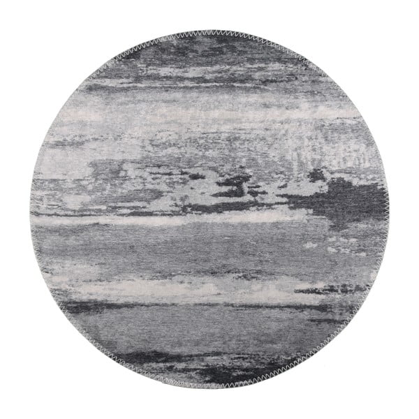 Szary okrągły dywan odpowiedni do prania ø 100 cm – Vitaus