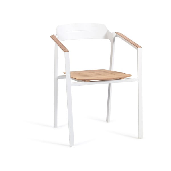 Białe metalowe krzesło ogrodowe Icon – Diphano