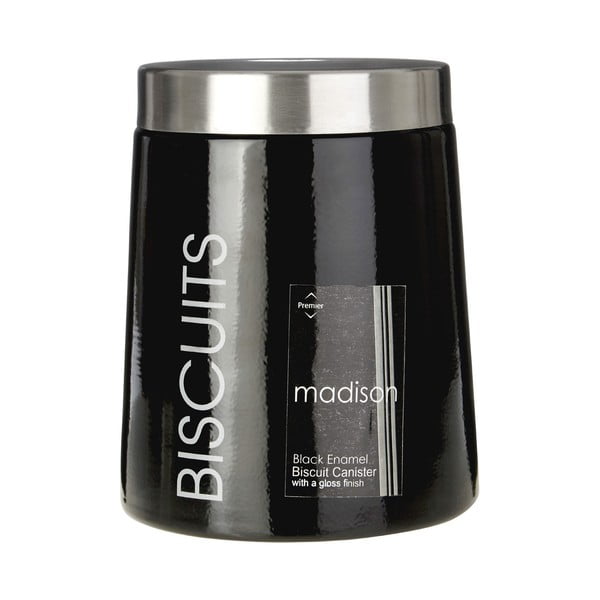 Czarny pojemnik na ciastka Premier Housewares Madison-image-1