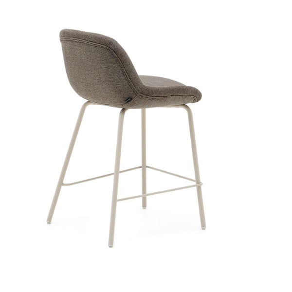 Szarobeżowy hoker (wysokość siedziska 65 cm) Aimin – Kave Home-image-4