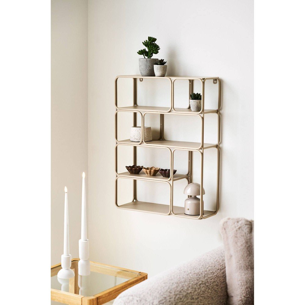 Beżowa wielopoziomowa metalowa półka 48 cm Lanciano – House Nordic (zdjęcie 3)