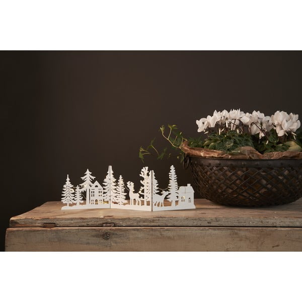 Biała dekoracja świetlna ze świątecznym motywem Fauna – Star Trading-image-2