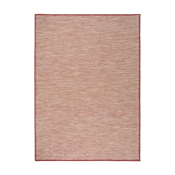 Czerwony dywan Universal Kiara odpowiedni na zewnątrz, 150x80 cm