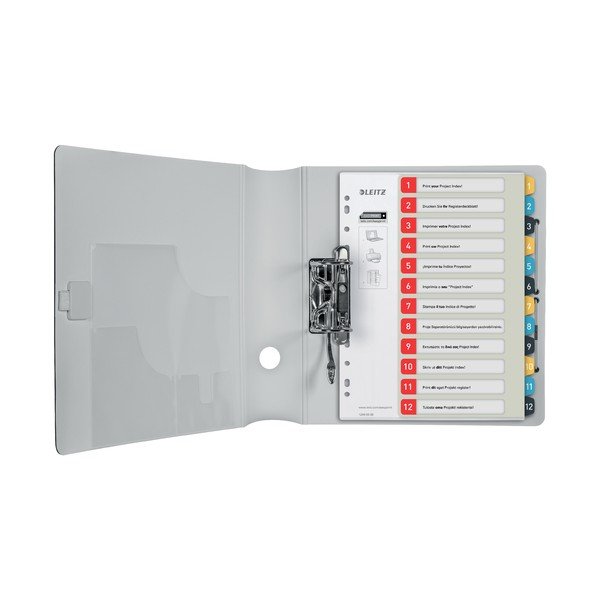 Przekładki z możliwością nadrukowania tekstu, 12 arkuszy, Leitz, A4-image-2