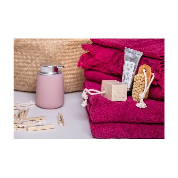 Zestaw 8 bordowych ręczników ze 100% bawełny Bonami Selection-image-4