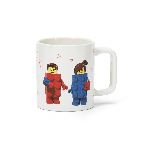 Biały ceramiczny kubek dla dzieci 300 ml Love – LEGO®