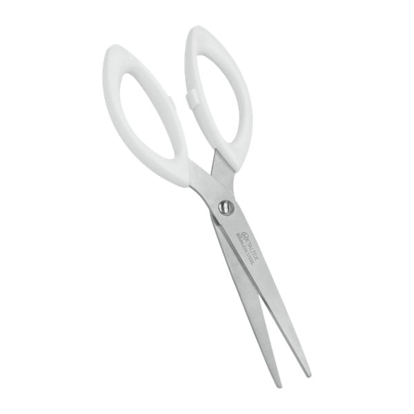 Białe nożyczki ze stali nierdzewnej Metaltex Scissor, dł. 17 cm