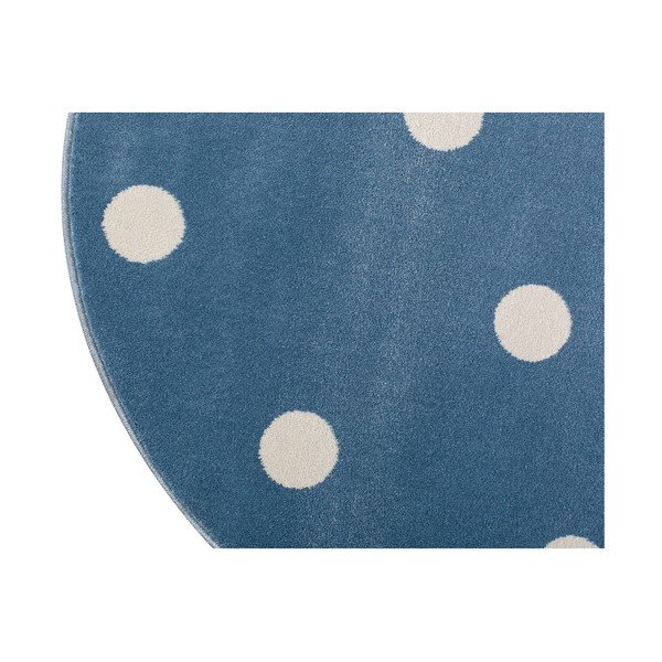 Niebieski okrągły z motywem kropek KICOTI Blue, ø 100 cm-image-3
