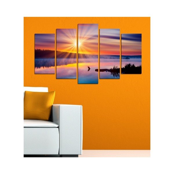 Obraz wieloczęściowy 3D Art Mardo Sunset, 102x60 cm-image-1
