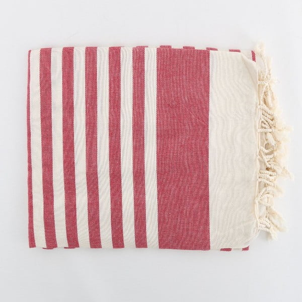 Ręcznik hammam Fouta Claret Red, 100x180 cm