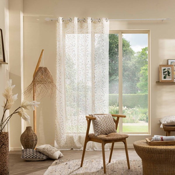 Firanka w beżowo-złotym kolorze 140x240 cm Maissa – douceur d'intérieur-image-3