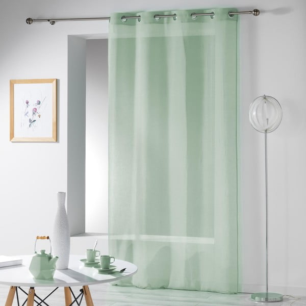 Jasnozielona firanka 140x280 cm Telma – douceur d'intérieur-image-2