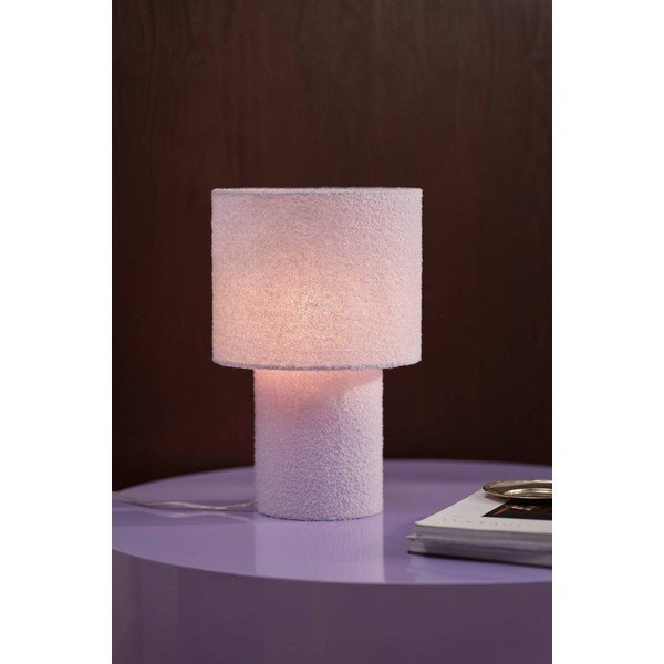 Lawendowa tekstylna lampa stołowa (wysokość 44 cm) Aubra – Jotex-image-1