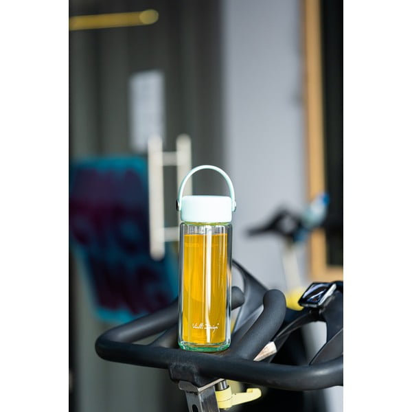 Miętowa szklana butelka 350 ml Fuori – Vialli Design-image-3