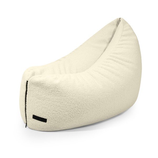 Kremowy dziecięcy worek do siedzenia z materiału bouclé Clip Clap 90 – SLOWDOWN