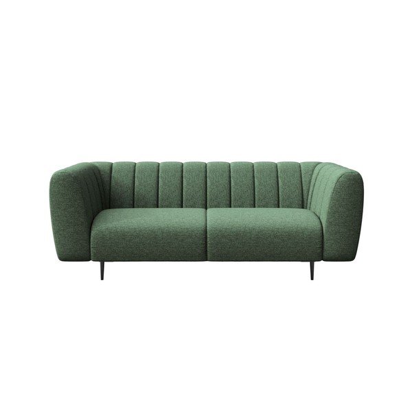 Ciemnozielona sofa 210 cm Shel – Ghado